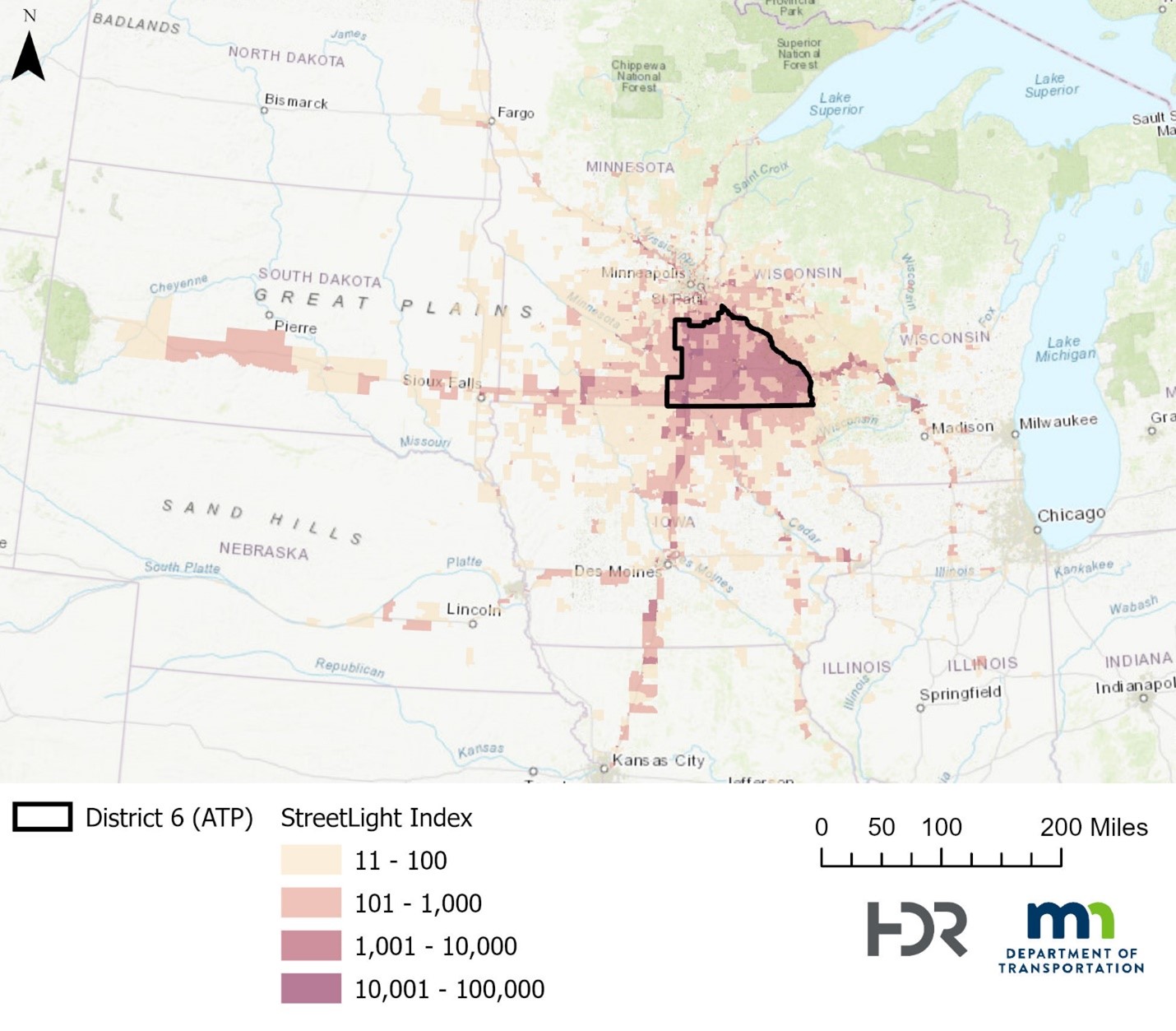 High-level map of traffic information